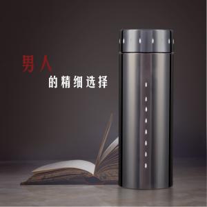 2017年新款創(chuàng)意不銹鋼保溫杯便攜真空62號鈦金杯禮品水杯定制直銷